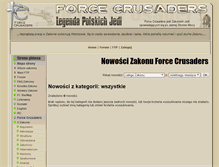 Tablet Screenshot of force-crusaders.org